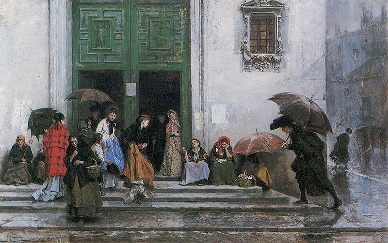 Raimundo Madrazo Coming out of Church